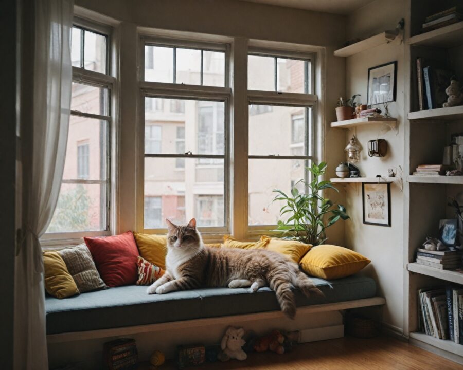 Como montar um ambiente cat friendly em apartamentos pequenos