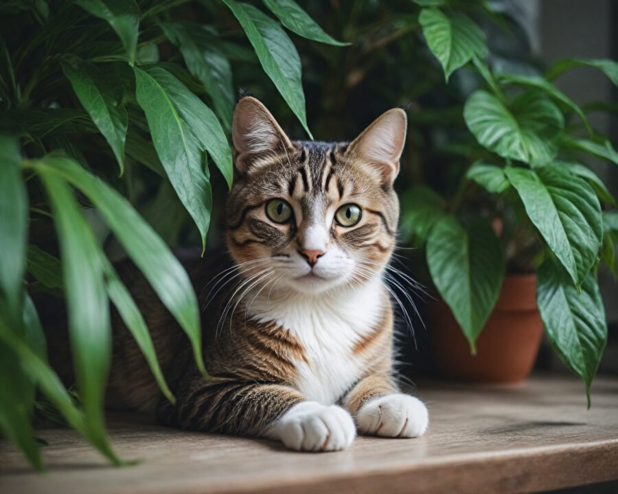 Como proteger plantas de gatos que mastigam folhas