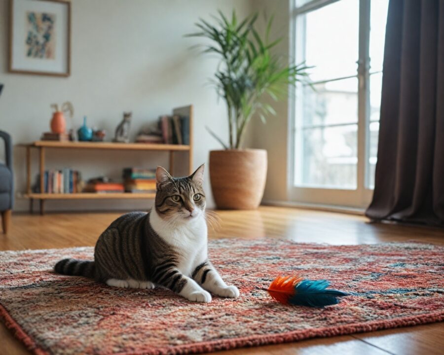 Como incentivar gatos sedentários a brincar mais em casa