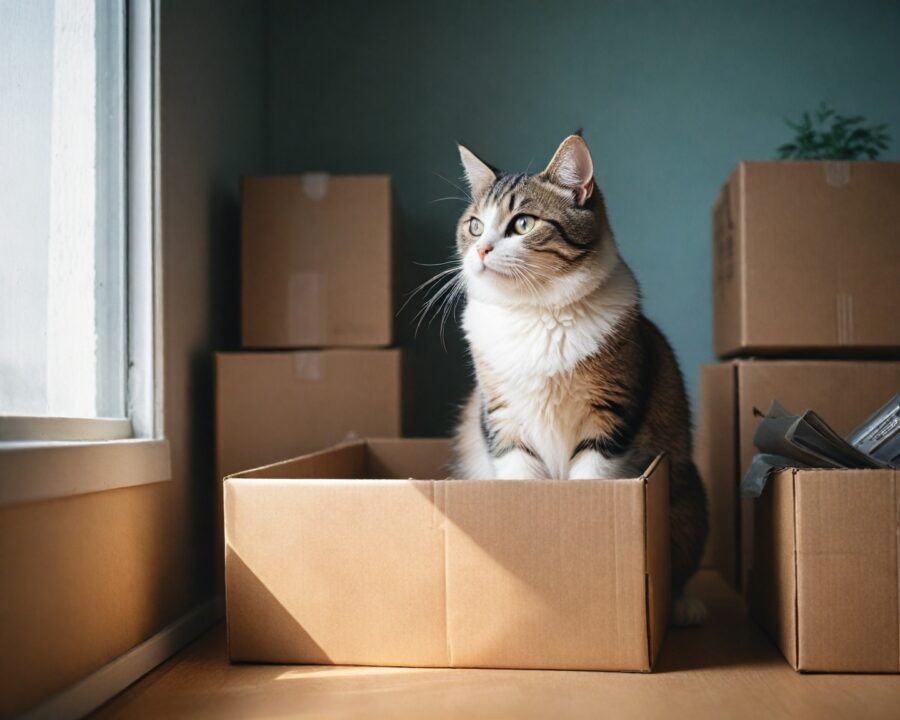 Como minimizar o estresse de gatos em mudanças de casa