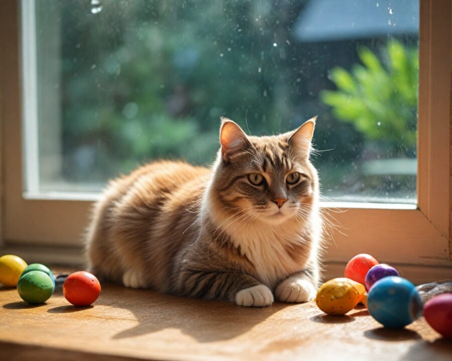 10 ideias de brincadeiras para gatos em dias de chuva