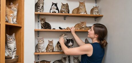 Como criar um espaço de escalada vertical para gatos em casa