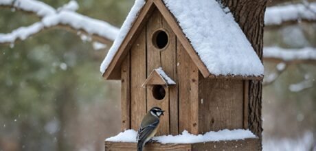 Como montar um abrigo de inverno para pássaros externos