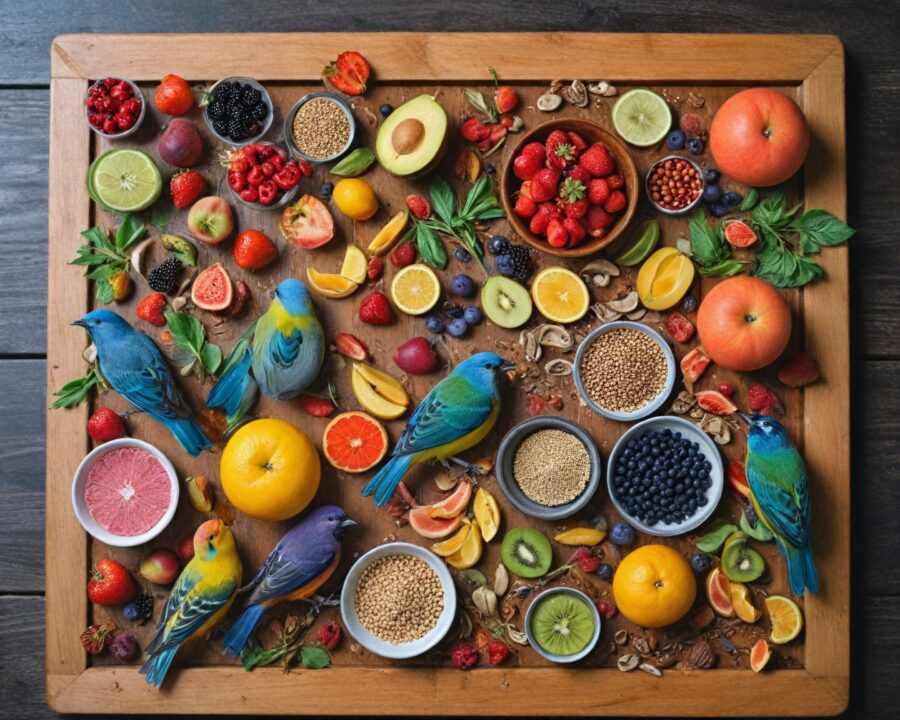 Programação alimentar para pássaros de médio porte: guia completo