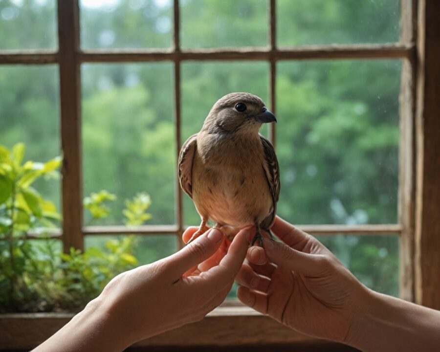 Como ajudar na recuperação de pássaros após acidentes com vidraças