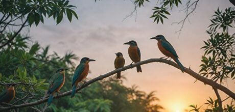 Espécies de pássaros que cantam ao amanhecer no Brasil