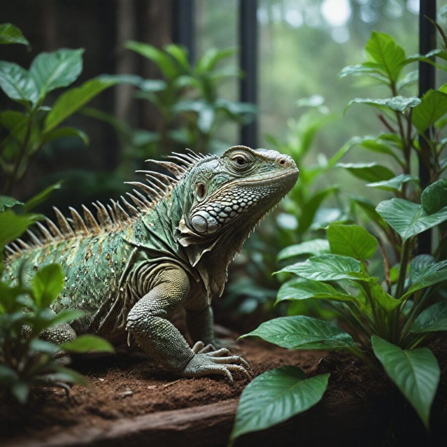 Como Garantir a Temperatura e Umidade Ideais no Terrário de Iguanas