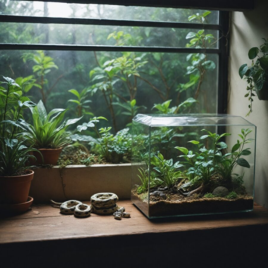 Como Regular a Temperatura e Umidade do Terrário de Cobras