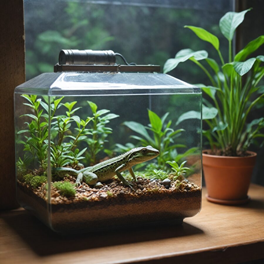 Cuidados com a Temperatura e Umidade no Terrário de Lagartos para um Ambiente Saudável