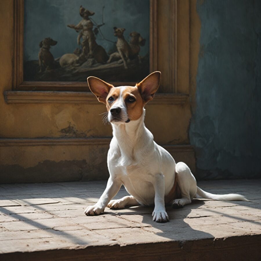 Cachorros na Arte: Uma Jornada Através de Pinturas, Esculturas e Fotografias