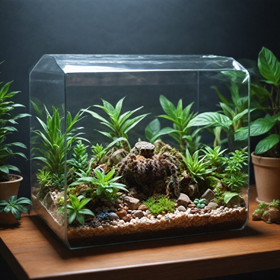 Como montar um terrário adequado para tarântulas pets: Guia completo