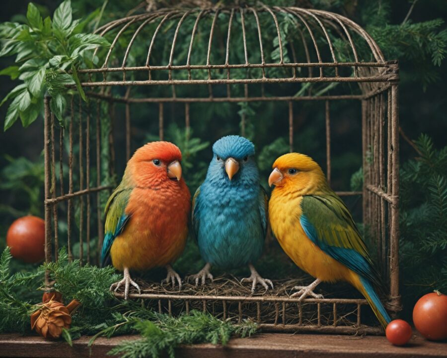 Como introduzir novos pássaros na mesma gaiola sem estresse