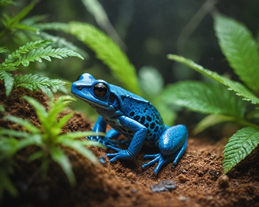 Cuidados essenciais com sapos dendrobatos em cativeiro