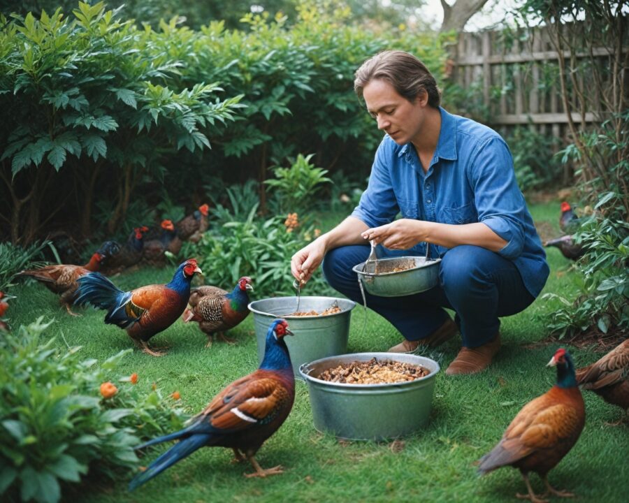 Como alimentar faisões de forma saudável e eficiente