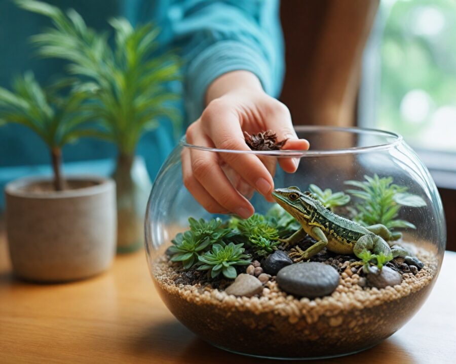 Como montar um terrário ideal para répteis: guia completo