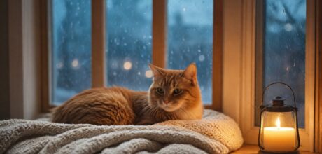Como ajudar gatos com medo de tempestades