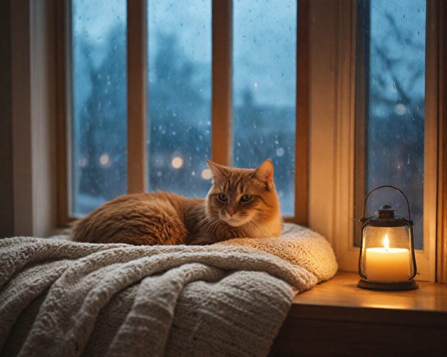 Como ajudar gatos com medo de tempestades