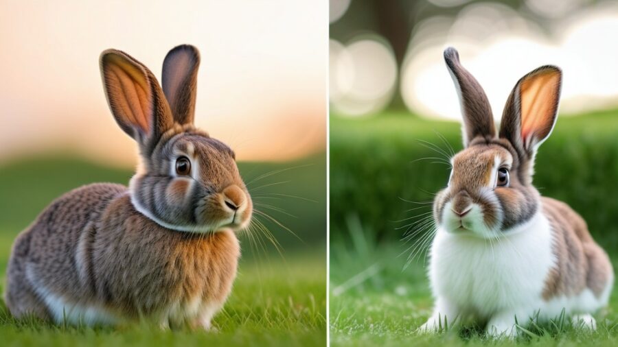 Diferenças entre coelho holandês e mini lop